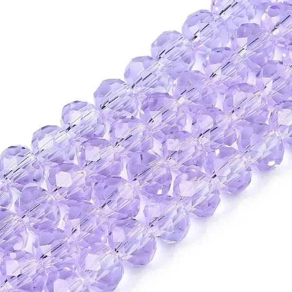 Transparent Glass Beads Strands
