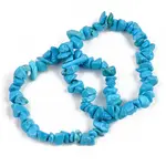 Chip Synthetic Turquoise(Dyed) Beaded Stretch Bracelets