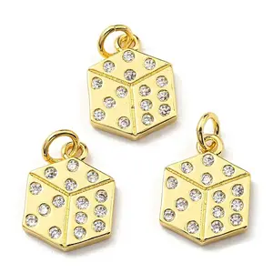 Brass with Cubic Zirconia Pendants
