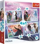 4v1 Magie v lese / Disney Frozen 2 - puzzle z kategorie 15 - 60 dílků