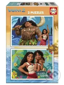 Vaiana 2 (2x48 dílků) - puzzle z kategorie 15 - 60 dílků