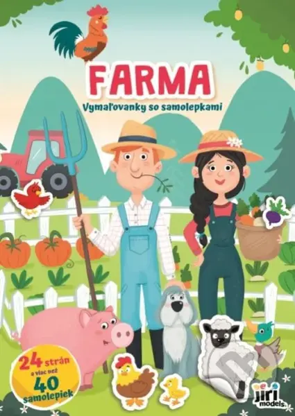 Farma - Vymaľovánky so samolepkami (Vymaľovanka A4+) - kniha z kategorie Naučné knihy