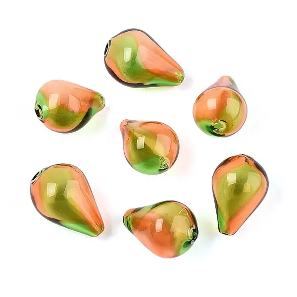 Transparent Handmade Blown Glass Globe Beads