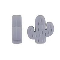 20Pcs Cactus Food Grade Eco-Friendly Silicone Focal Beads