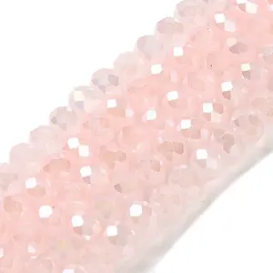 Baking Electroplate Glass Beads Strands