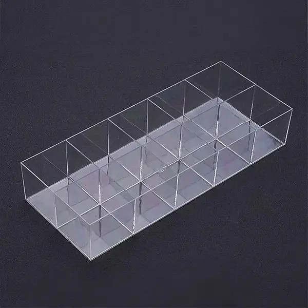 10 Compartments Rectangle Plastic Bead Storage Containers