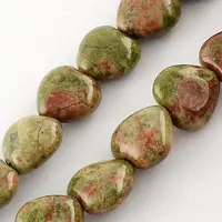 Natural Unakite Bead Strands