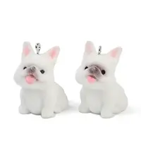 Flocky Resin Pendants