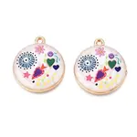 Printed Rack Plating Alloy Enamel Pendants