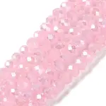 Baking Electroplate Glass Beads Strands