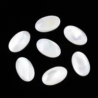 Natural White Shell Cabochons