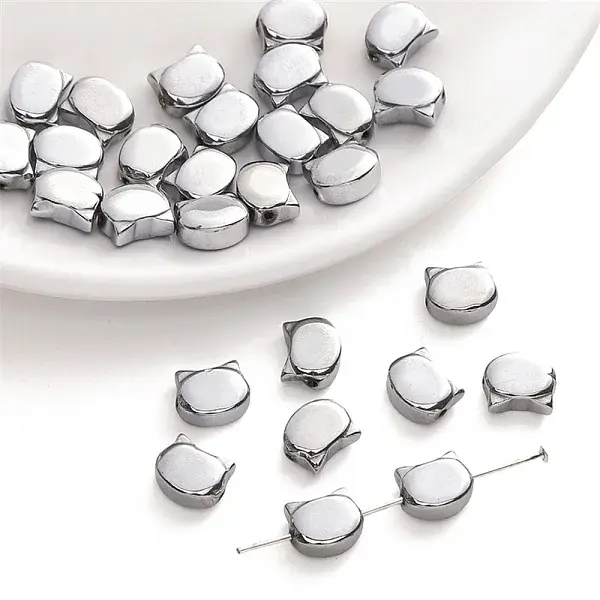 10Pcs Electroplate Glass Beads