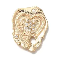 Brass Micro Pave Cubic Zirconia Pendants