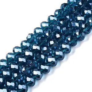 Electroplate Glass Beads Strands