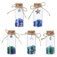 Glass Bead in Transparent Glass Bottle Display Decorations