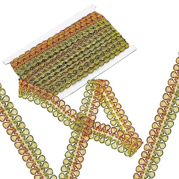 Ethnic Style Embroidery Polyester Lace Trims