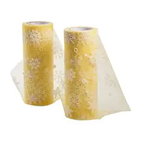 Snowflake Deco Mesh Ribbons