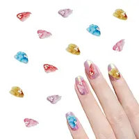 24Pcs 6 Colors Resin Rhinestone Cabochons