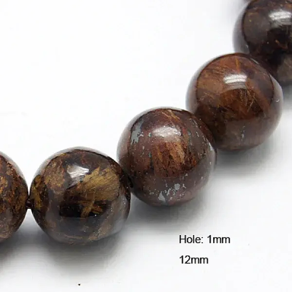 Natural Bronzite Beads Strands
