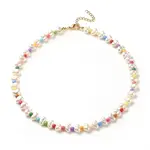 ABS Plastic Pearl Beaded Necklace with Acrylic Beads for Women