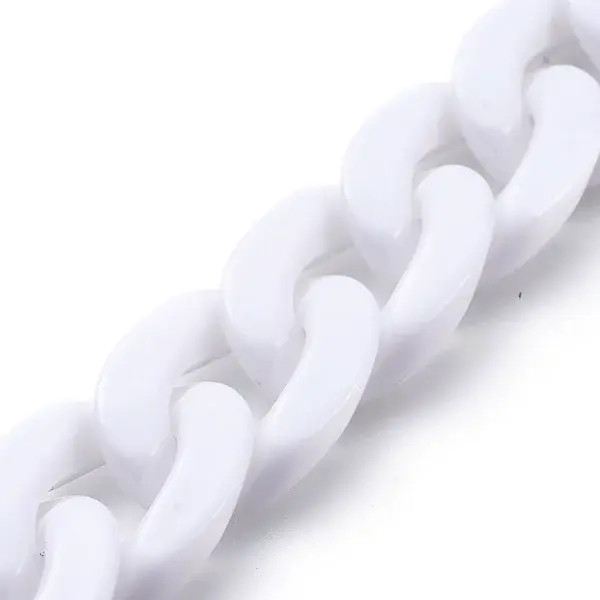 Handmade Opaque Acrylic Curb Chains