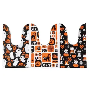 100Pcs Rabbit Shaped Halloween Candy Plastic Bags