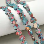 Dyed Synthetic Imperial Jasper Beads Strands