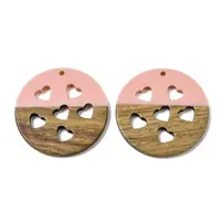 Resin and Walnut Pendants