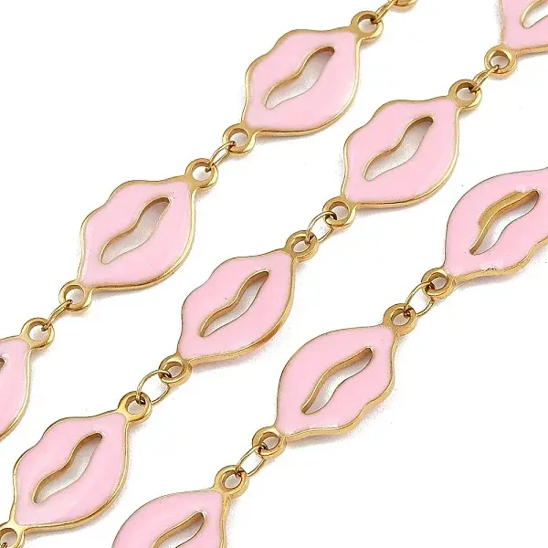 304 Stainless Steel Enamel Lip Link Chains