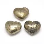 Natural Pyrite Heart Love Stones