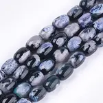 Natural Fire Crackle Agate Beads Strands