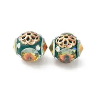 Handmade Resin Indonesia Round Beads