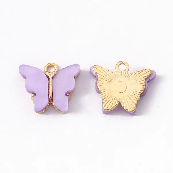 Alloy Acrylic Pendants