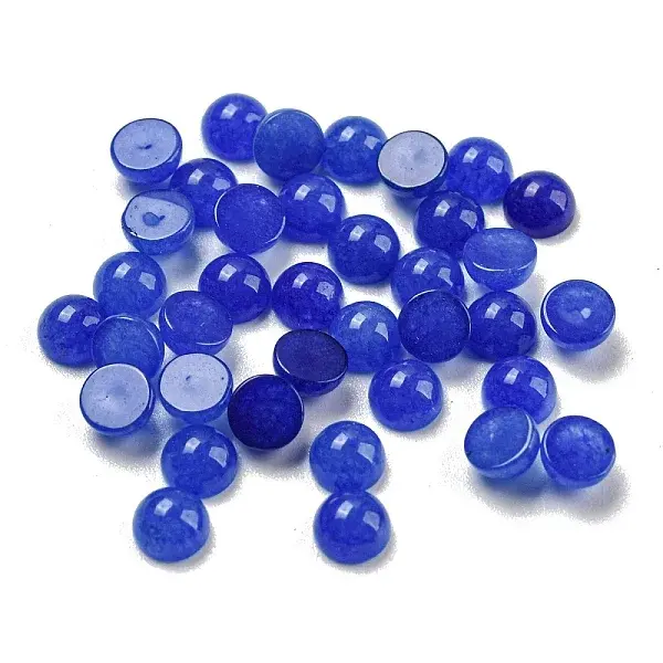 Natural White Jade Dyed Cabochons