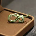 Snake Alloy Rhinestone Brooches for Backpack Clothes