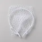 Bridal Pearl Mesh Veil Cloth Hair Bands