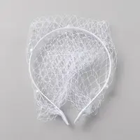 Bridal Pearl Mesh Veil Cloth Hair Bands