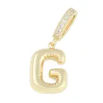 Brass Micro Pave Clear Cubic Zirconia Pendants