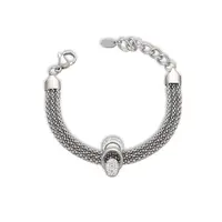 304 Stainless Steel Popcorn Chains Triple Layer Multi-strand Bracelet