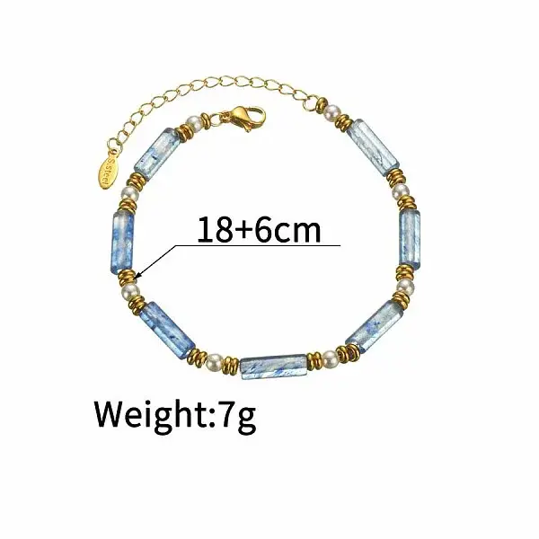 Golden Malachite Natural Pearl Bracelet Dopamine Fashion Simple Girlfriend Bracelet