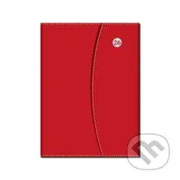 Týždenný diár MAGNETIC 2026 (červený) (12-mesačný, A5, stĺpcový, magnetické zatváranie)