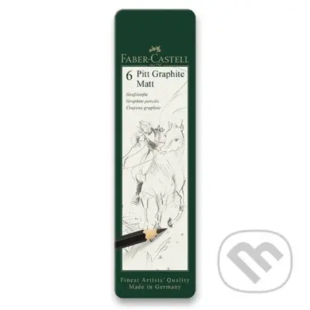 Grafitová ceruzka Faber-Castell Pitt Graphite Matt - súprava 6 ks