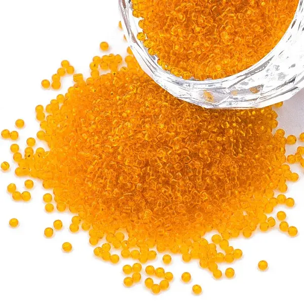 15/0 Transparent Czech Glass Seed Beads