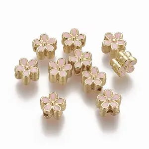 Brass Enamel Beads