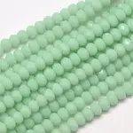 Faceted Rondelle Glass Beads Strands