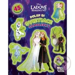 Dolep si svietiace samolepky Ľadové kráľovstvo - kniha z kategorie Omalovánky, vystřihovánky, papír