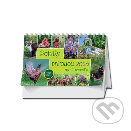 Stolový kalendár Potulky prírodou na Slovensku 2026
