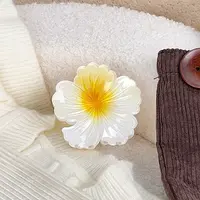 Two Tone Plastic Claw Hair Clips