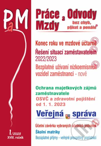Práce, odvody a mzdy bez chyb, pokut a penále  č. 1 / 2023 - Povinnosti mzdové účetní na konci roku