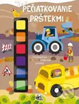 Pečiatkovanie prstíkmi Stroje - kniha z kategorie Hlavolamy, doplňovačky, úkoly